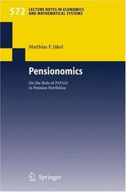 Front cover of Pensionomics by Matthias F. Jäkel