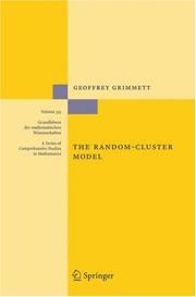 Cover of The Random-Cluster Model (Grundlehren der mathematischen Wissenschaften) by Geoffrey Grimmett