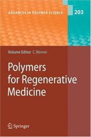 Front cover of Polymers for Regenerative Medicine (Advances in Polymer Science) by Carsten Werner