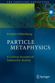 Front cover of Particle Metaphysics by Brigitte Falkenburg