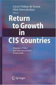 Front cover of Return to Growth in CIS Countries by Lúcio Vinhas de Souza