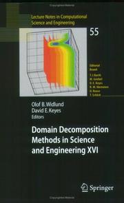 Front cover of Domain decomposition methods in science and engineering XVI by Olof Widlund