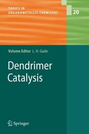Cover of Dendrimer Catalysis by Lutz H. Gade