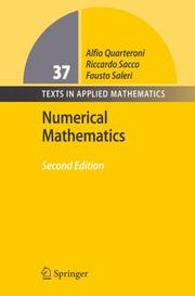 Cover of Numerical mathematics by Alfio Quarteroni