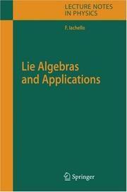 Front cover of Lie Algebras and Applications by Francesco Iachello