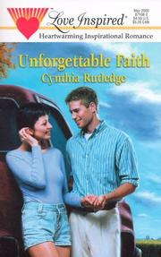 Front cover of Unforgettable Faith by Cynthia Rutledge