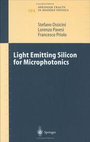 Cover of Light emitting silicon for microphotonics by Stephano Ossicini