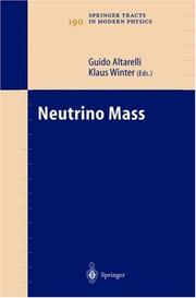 Front cover of Neutrino mass by G. Altarelli