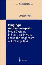 Front cover of Ising-type Antiferromagnets by Christian Binek