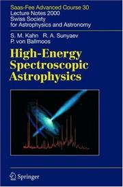 Front cover of High-energy spectroscopic astrophysics by Steven Michael Kahn