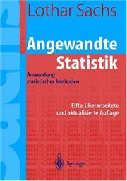 Cover of Angewandte Statistik by Lothar Sachs