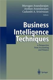 Cover of Business intelligence techniques by Murugan Anandarajan