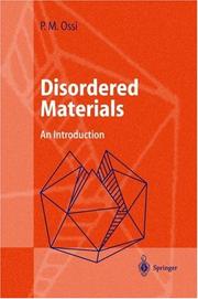 Cover of Disordered Materials by Paolo M. Ossi