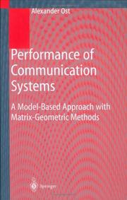 Cover of Performance of communication systems by Alexander Ost