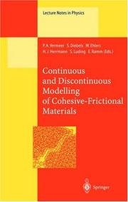 Front cover of Continuous and discontinuous modelling of cohesive-frictional materials by P. A. Vermeer
