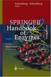 Front cover of Class 3.4 Hydrolases II (Springer Handbook of Enzymes) by Unknown