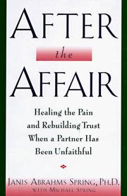 Cover of After the affair by Janis Abrahms Spring