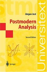 Cover of Postmoderne Analysis by Jürgen Jost