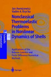 Front cover of Nonclassical thermoelastic problems in nonlinear dynamics of shells by J. Awrejcewicz