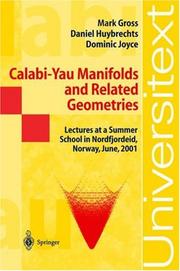 Cover of Calabi-Yau manifolds and related geometries by Mark Gross