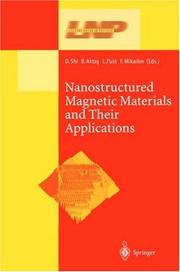 Cover of Nanostructured magnetic materials and their applications by Donglu Shi