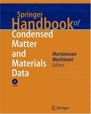 Front cover of Springer handbook of condensed matter and materials data by W. Martienssen