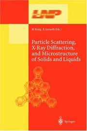 Front cover of Particle scattering, X-ray diffraction, and microstructure of solids and liquids by Klaus A. Gernoth