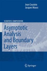 Cover of Asymptotic analysis and boundary layers by Jean Cousteix