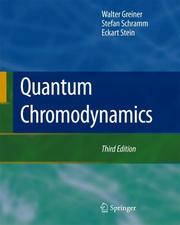 Front cover of Quantum chromodynamics by Walter Greiner