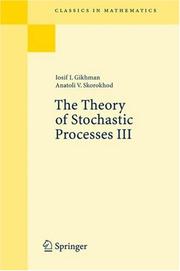 Front cover of Theory of Stochastic Processes III by Iosif I. Gikhman