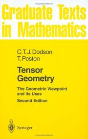 Cover of Tensor geometry by C. T. J. Dodson