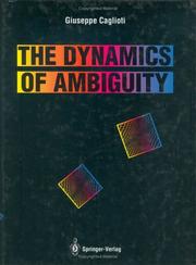 Front cover of The dynamics of ambiguity by Giuseppe Caglioti