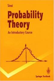 Cover of Probability theory by I͡Akov Grigorʹevich Sinaĭ