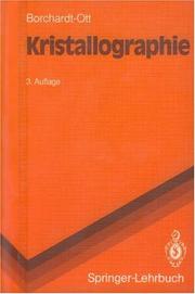 Front cover of Kristallographie by Walter Borchardt-Ott