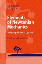 Front cover of Elements of Newtonian mechanics by J. M. Knudsen