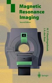 Front cover of Magnetic resonance imaging by Marinus T. Vlaardingerbroek