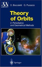 Cover of Theory of orbits by D. Boccaletti