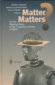 Cover of Matter matters? by Uno Svedin