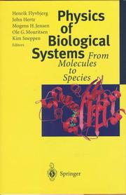 Front cover of Physics of biological systems by Henrik Flyvbjerg