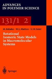 Cover of Rotational isomeric state models in macromolecular systems by M. Rehahn