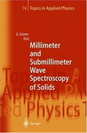 Front cover of Millimeter and submillimeter wave spectroscopy of solids by George Grüner