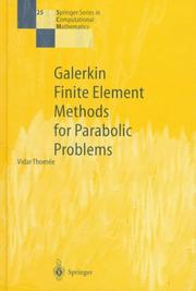 Cover of Galerkin finite element methods for parabolic problems by Vidar Thomée
