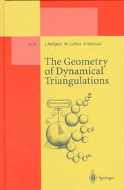 Front cover of The geometry of dynamical triangulations by Jan Ambjørn