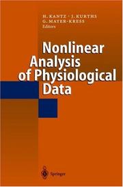 Front cover of Nonlinear analysis of physiological data by Holger Kantz