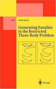 Front cover of Generating families in the restricted three-body problem by Michel Hénon