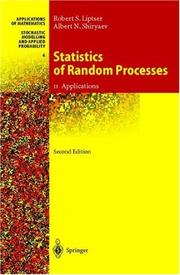Front cover of Statistika sluchaĭnykh prot︠s︡essov by R. Sh Lipt͡ser