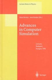 Cover of Advances in computer simulation by Eötvös Summer School (1996 Budapest, Hungary)