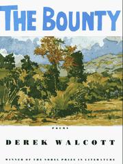 Cover of The bounty by Derek Walcott