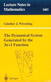 Cover of The dynamical system generated by the 3n + 1 function by Günther J. Wirsching