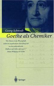 Front cover of Goethe als Chemiker by Georg Schwedt